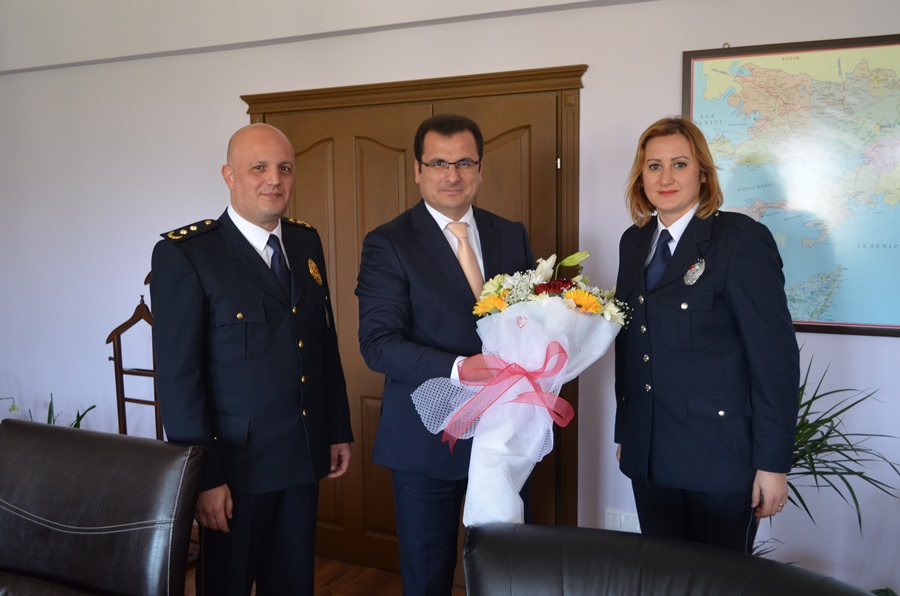 Dalaman Polis Teşkilatından Kaymakam’a ziyaret