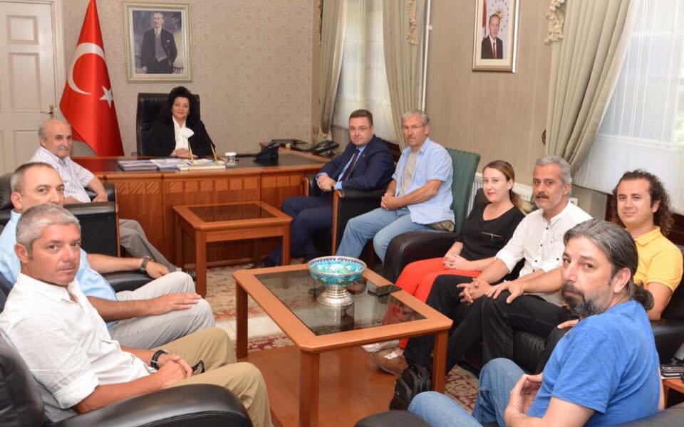 Muğla Büyükşehir Gazeteciler Cemiyeti Vali Civelek’i ziyaret etti