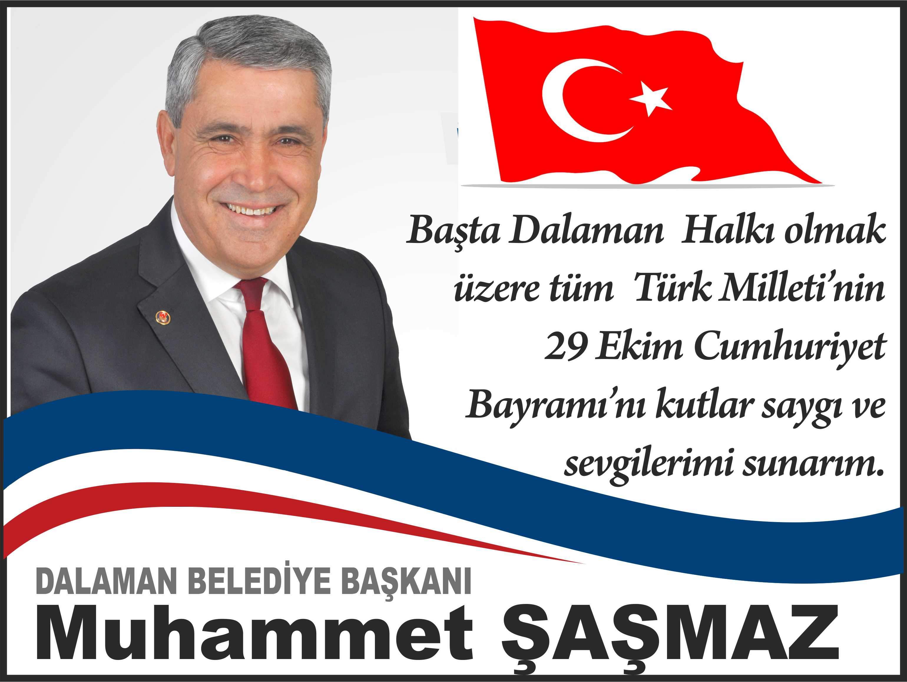 Dalaman Belediye Başkanı 29 Ekim Cumhuriyet Bayram Kutlaması