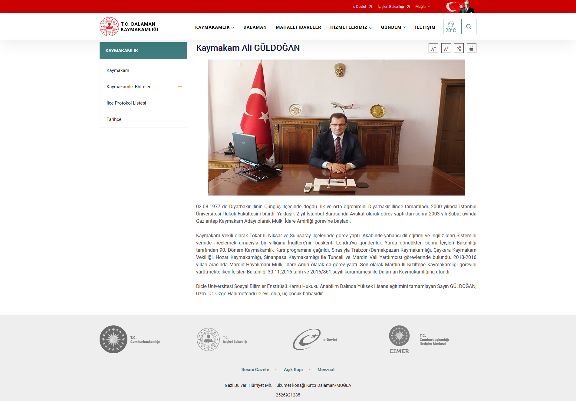 KAYMAKAMLIK RESMİ WEB SİTESİ YENİLENDİ KAYMAKAMLIK RESMİ WEB SİTESİ YENİLENDİ