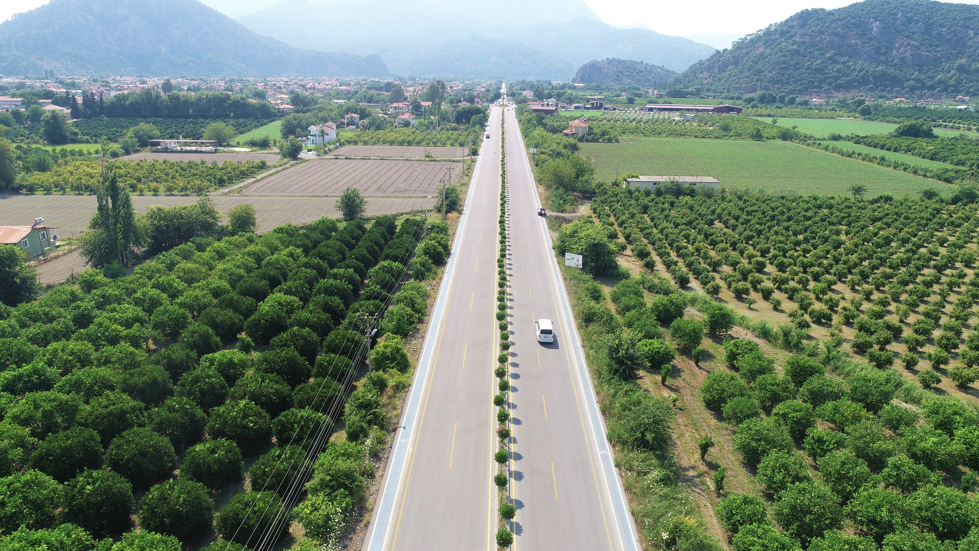 Ortaca-Dalyan yolu yenilenen yüzü ile hizmete başladı