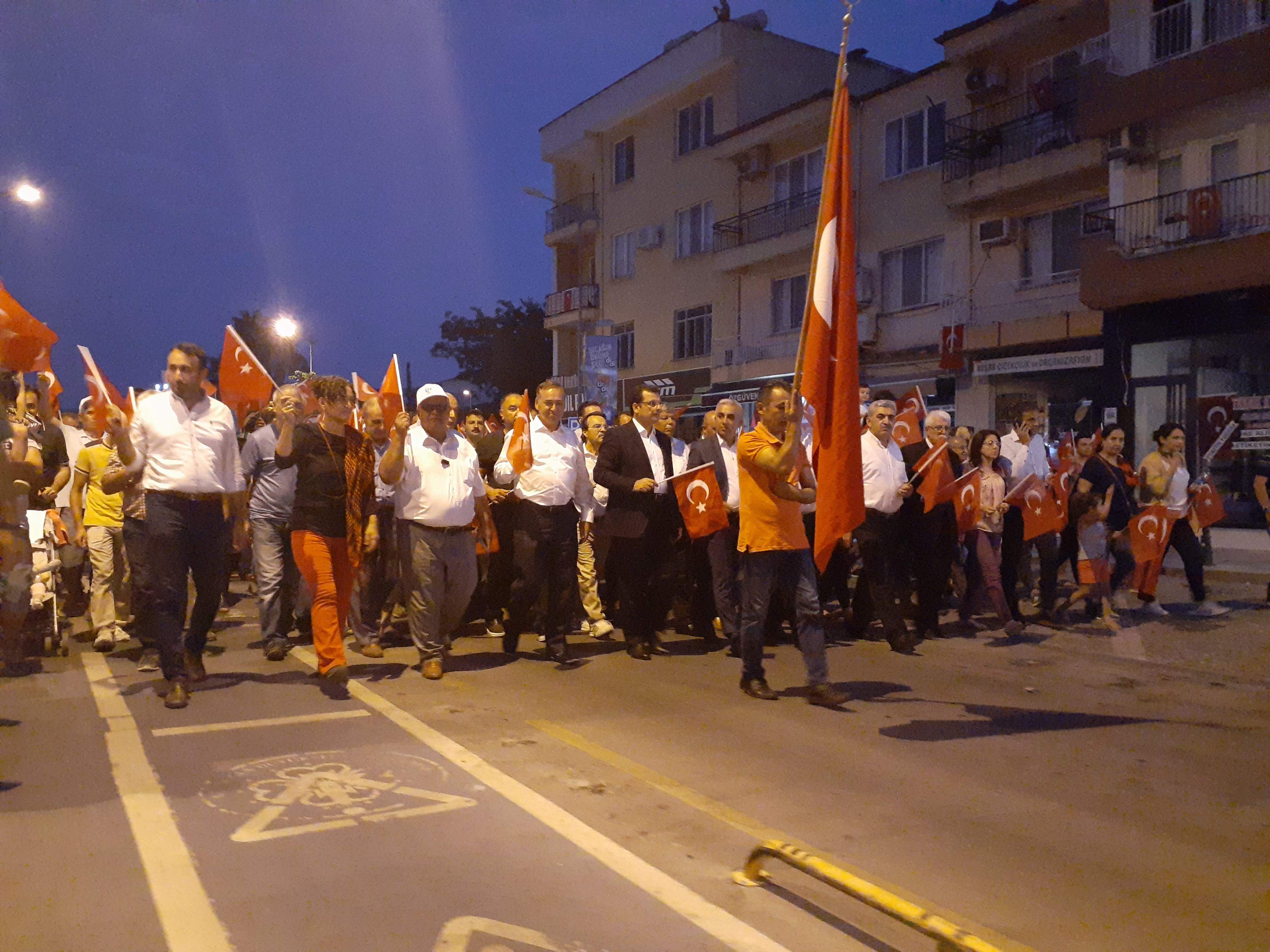 DALAMAN DA 15 TEMMUZ DEMOKRASİ VE MİLLİ BİRLİK GÜNÜ ETKİNLİKLERİ YAPILDI.