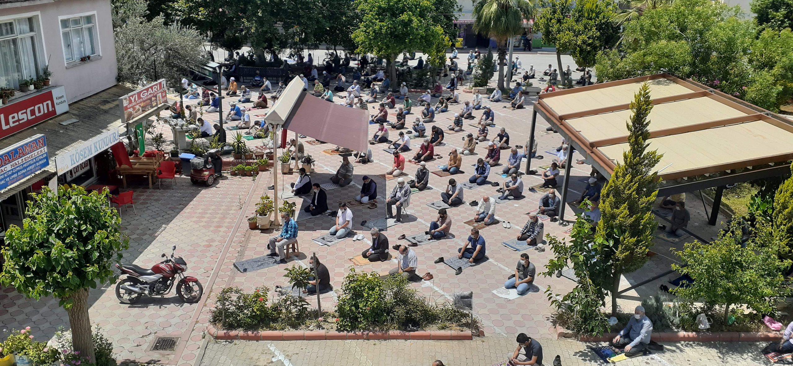 78 GÜN SONRA DALAMAN DA CUMA NAMAZI KILINDI