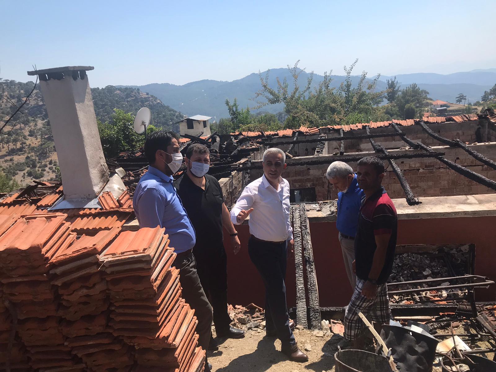 EVİ YANAN GENÇ ÇİFT İÇİN SEFERBER OLDULAR