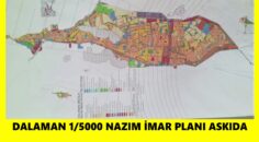 DALAMAN 1/5000 NAZIM İMAR PLANI ASKIDA