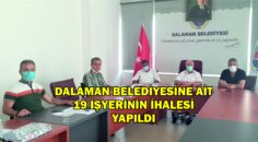 DALAMAN BELEDİYESİNE AİT 19 İŞYERİNİN İHALESİ YAPILDI