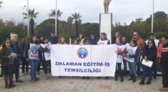 DALAMAN EĞİTİM-İŞ SENDİKASI’NDAN “YÜZDE 30 HAKARETİNİ KABUL ETMİYORUZ!” EYLEMİ