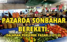 PAZARDA SONBAHAR BEREKETİ.DALAMAN PERŞEMBE PAZARI.11 EYLÜL