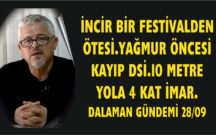 DALAMAN İNCİRİ NEREYE YÜRÜR.YOLLAR VE KAYIP DSİ.10 METRE YOLA 4 KAT İMAR.DALAMAN GÜNDEMİ 28 EYLÜL