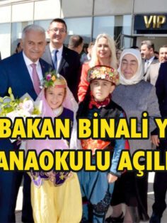 SON BAŞBAKAN BİNALİ YILDIRIM KIZILAY ANAOKULU AÇILIŞI YAPTI