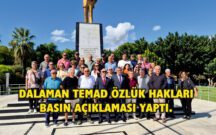 DALAMAN TEMAD ÖZLÜK HAKLARI BASIN AÇIKLAMASI YAPTI.