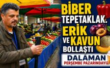 BİBER TEPETAKLAK.ERİK VE KAVUN BOLLAŞTI.DALAMAN PERŞEMBE PAZARINDAYIZ