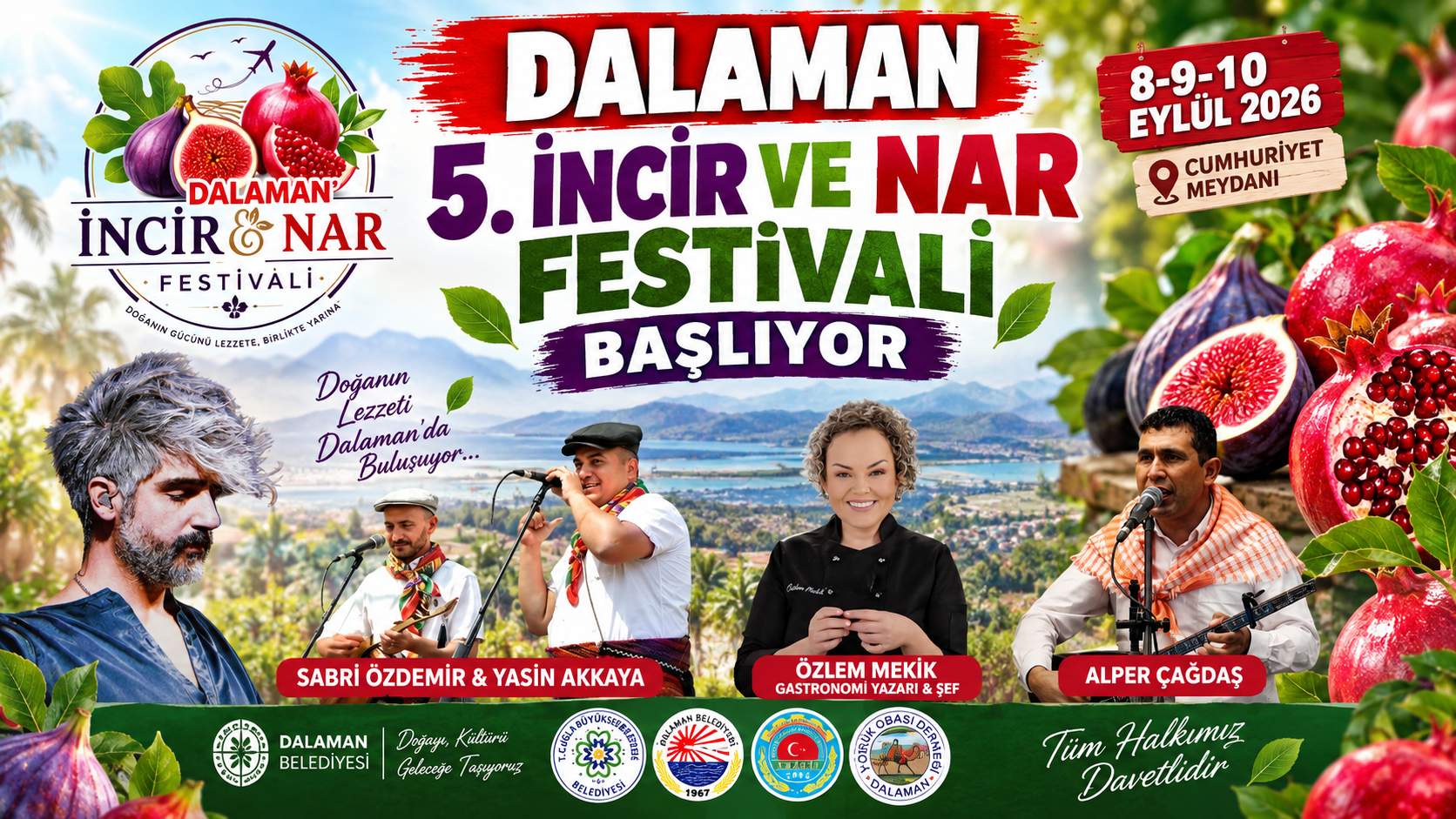 DALAMAN 5.İNCİR VE NAR FESTİVALİ BAŞLIYOR