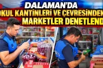 Dalaman’da Okul Kantinleri ve Çevresindeki Marketler Denetlendi