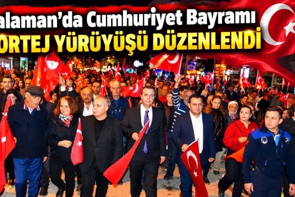 Dalaman’da Cumhuriyet Bayramı kortej yürüyüşü düzenlendi