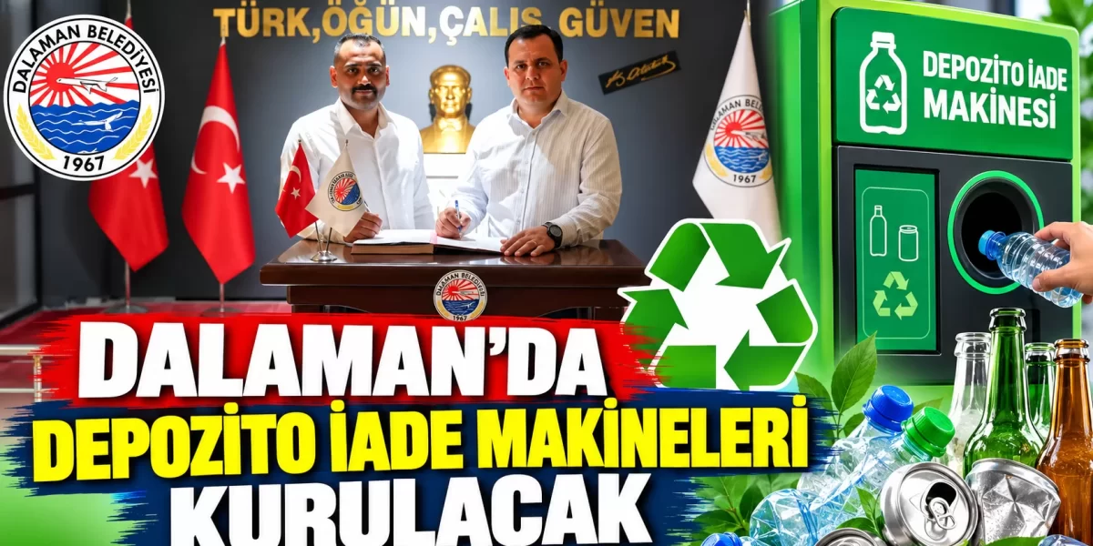 DALAMAN’DA DEPOZİTO İADE MAKİNELERİ KURULACAK